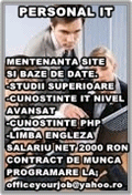 PERSONAL PENTRU CONTACTARE CLIENTI